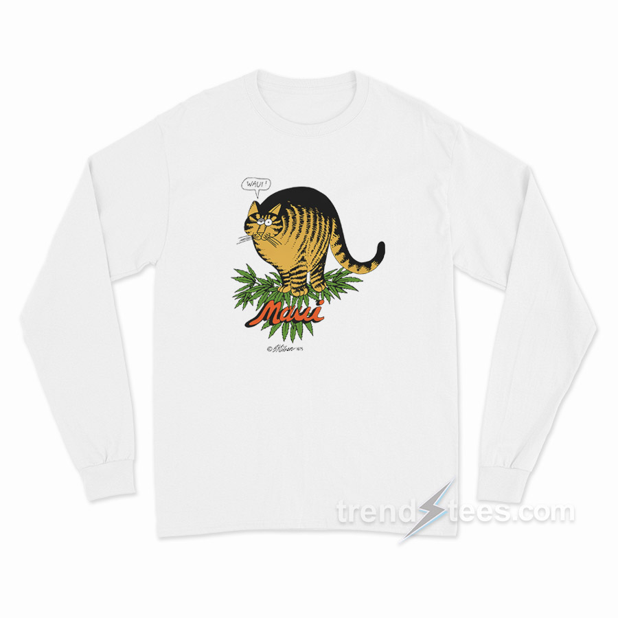 Kliban Cat Maui Waui Long Sleeve Shirt