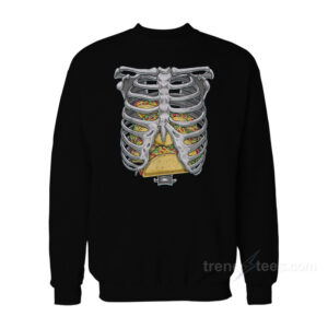 Skeleton Rib Cage Taco Sweatshirt