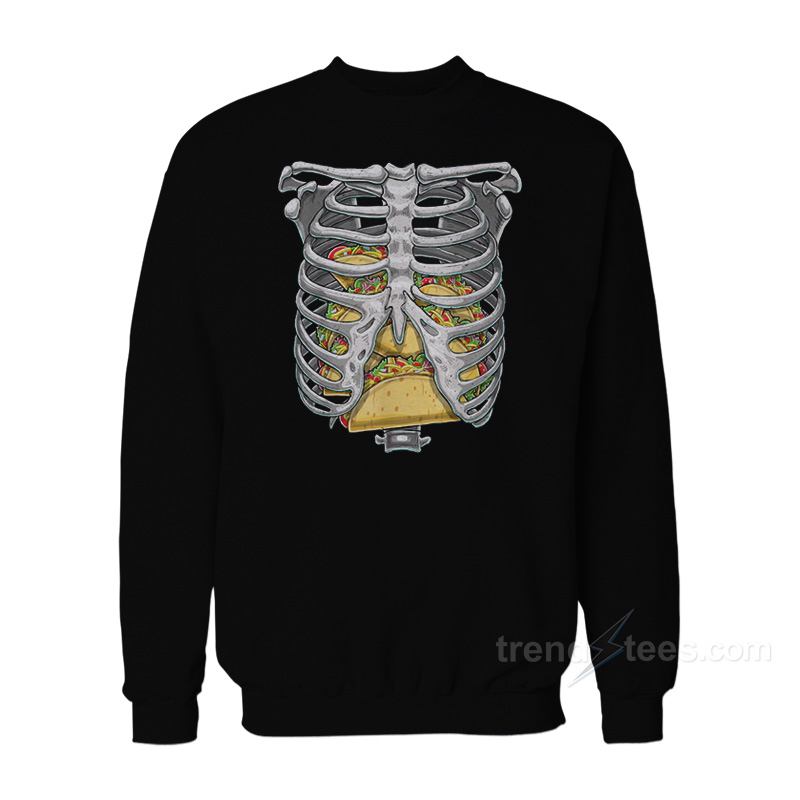 Skeleton Rib Cage Taco Sweatshirt