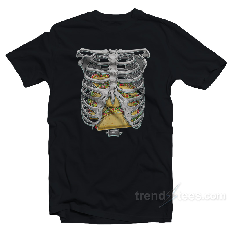 Skeleton Rib Cage Taco T-Shirt