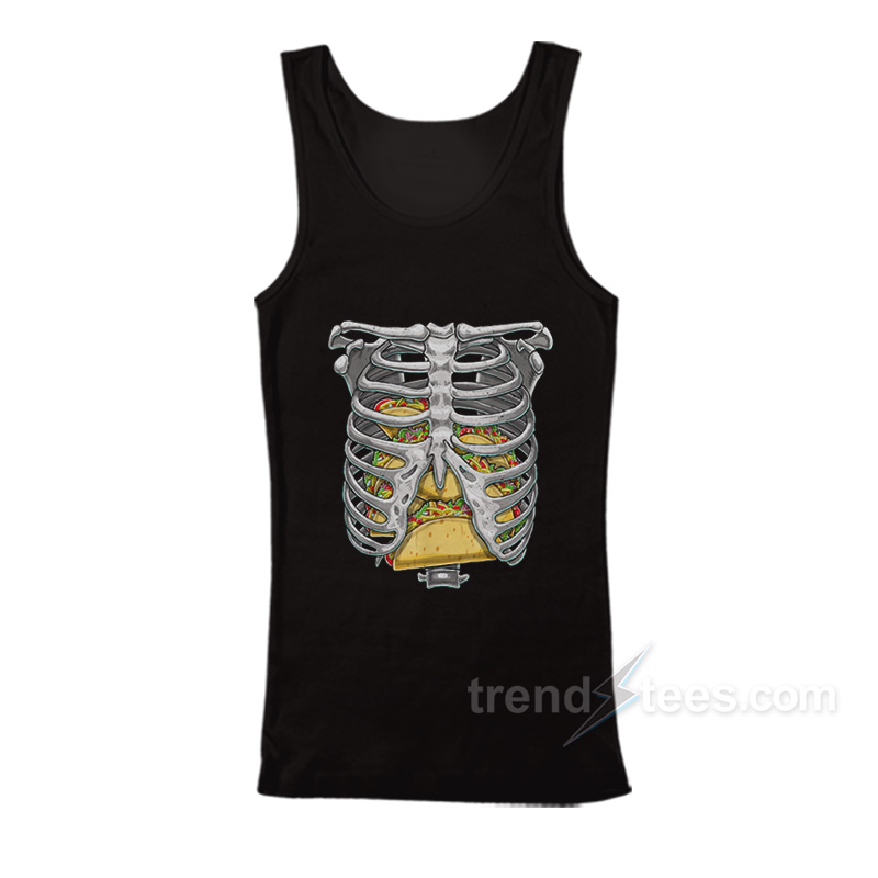 Skeleton Rib Cage Taco Tank Top