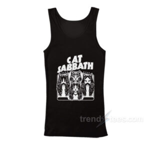 Cat Sabbath Graphic Tank Top