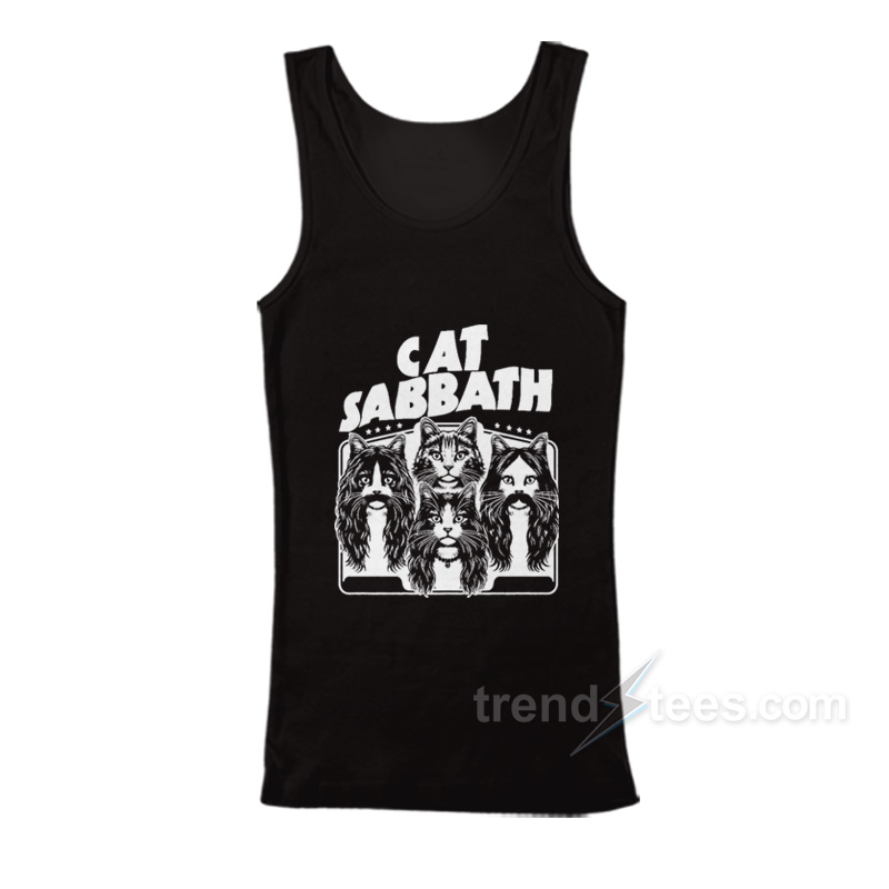 Cat Sabbath Graphic Tank Top