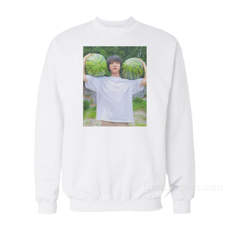 Jin With Left And Right Watermelons Photo Sweatshirt