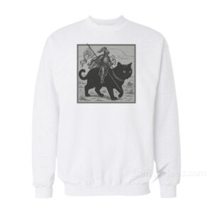 Knight Riding Cat Sweatshirt