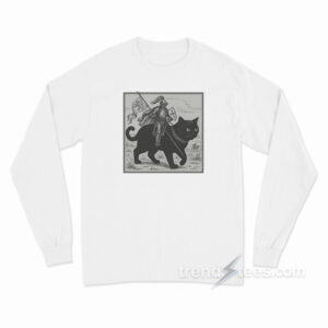 Knight Riding Cat Long Sleeve Shirt