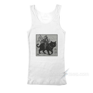 Knight Riding Cat Tank Top