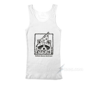 Grilled Cheese Destroyer Raccoon Tank Top