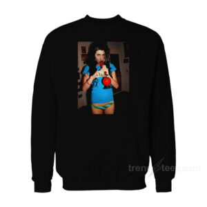 Amy Winehouse Smoking Bong Sweatshirt