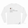 Satan Is The Bad Guy Long Sleeve Shirt