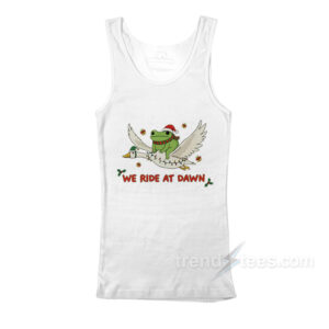 We Ride At Dawn Frog And Goose Christmas Tank Top