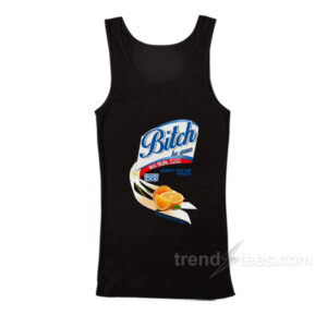 Bitch Be Gone Don't Try Me Orange Spray Tank Top