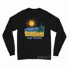 Gogh Outside Wheatfield And Sun Long Sleeve Shirt