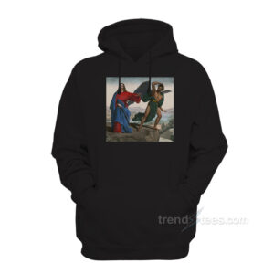 Jesus Satan Tempts Christ On The Mountain Hoodie