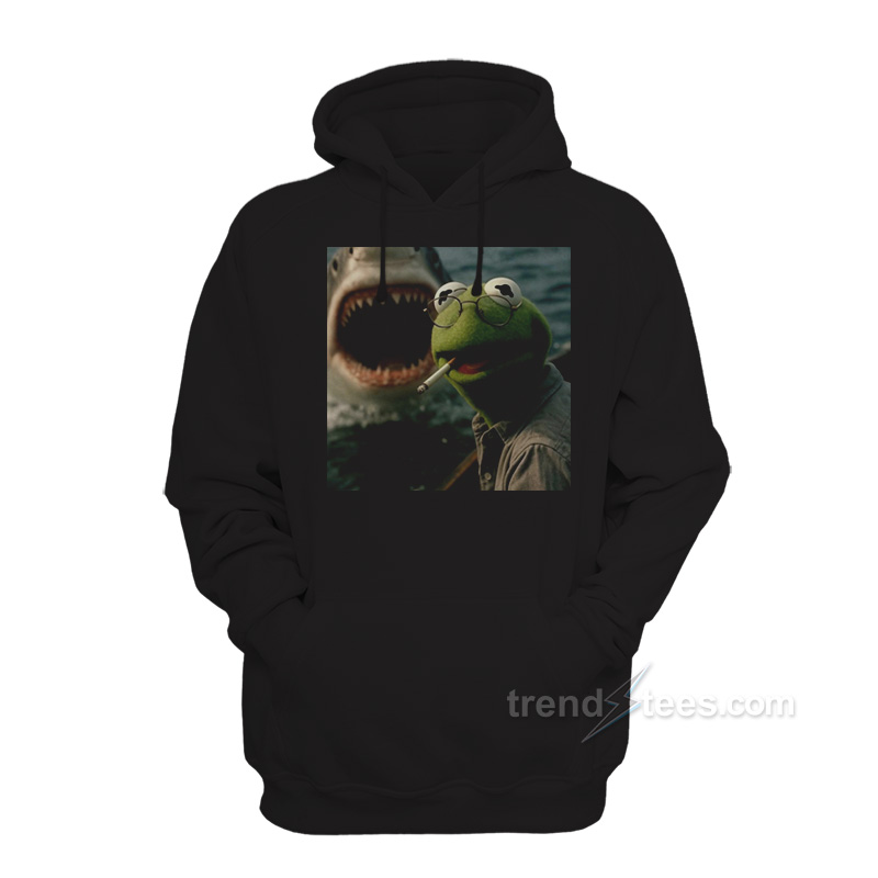 Kermit The Frog Smoking Meme Hoodie