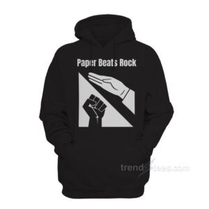 Paper Beats Rock Hoodie