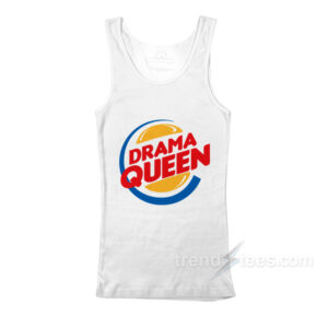 Drama Queen Burger Logo Parody Tank Top