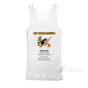 Art Scholarships Draw Me Vintage Cartoon Duck Tank Top