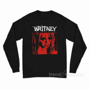 Britney Black Metal Long Sleeve Shirt