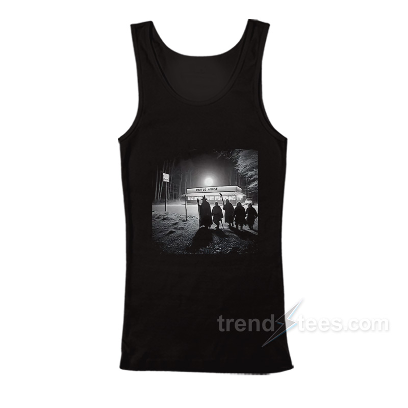 Fellowship At Waffle House Lord Of The Rings Parody Tank Top
