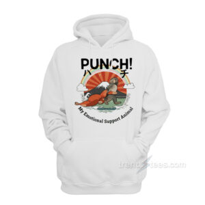 Punch The Monkey My Emotional Support Animal Hoodie