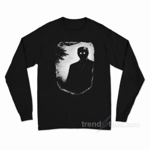 Dark Shadow Figure Mysterious Silhouette Trump Long Sleeve Shirt