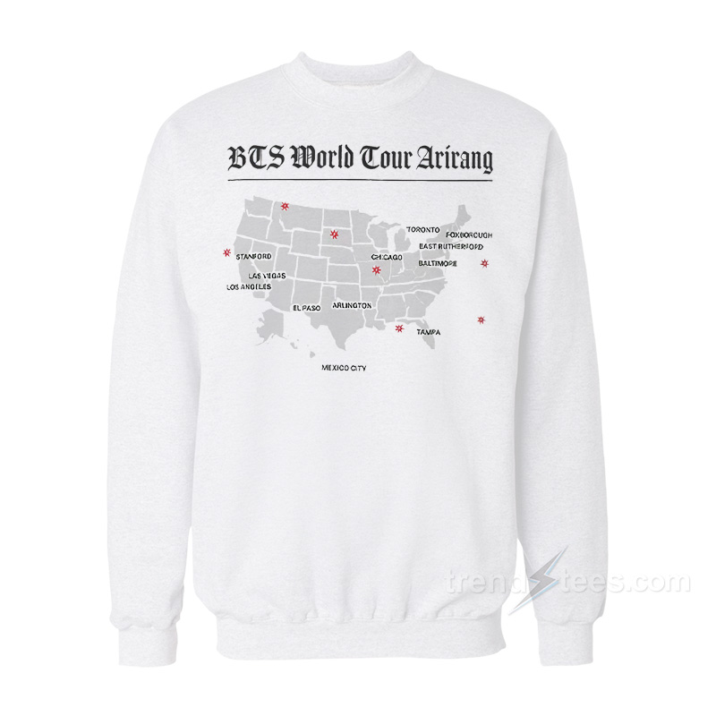 Arirang World Tour Map Sweatshirt