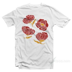 Red Poppy Floral Fuck Trump T-Shirt