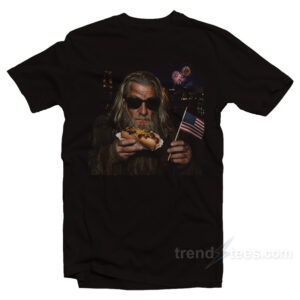 Gandalf Wizard Hot Dog 4th Of July T-Shirt