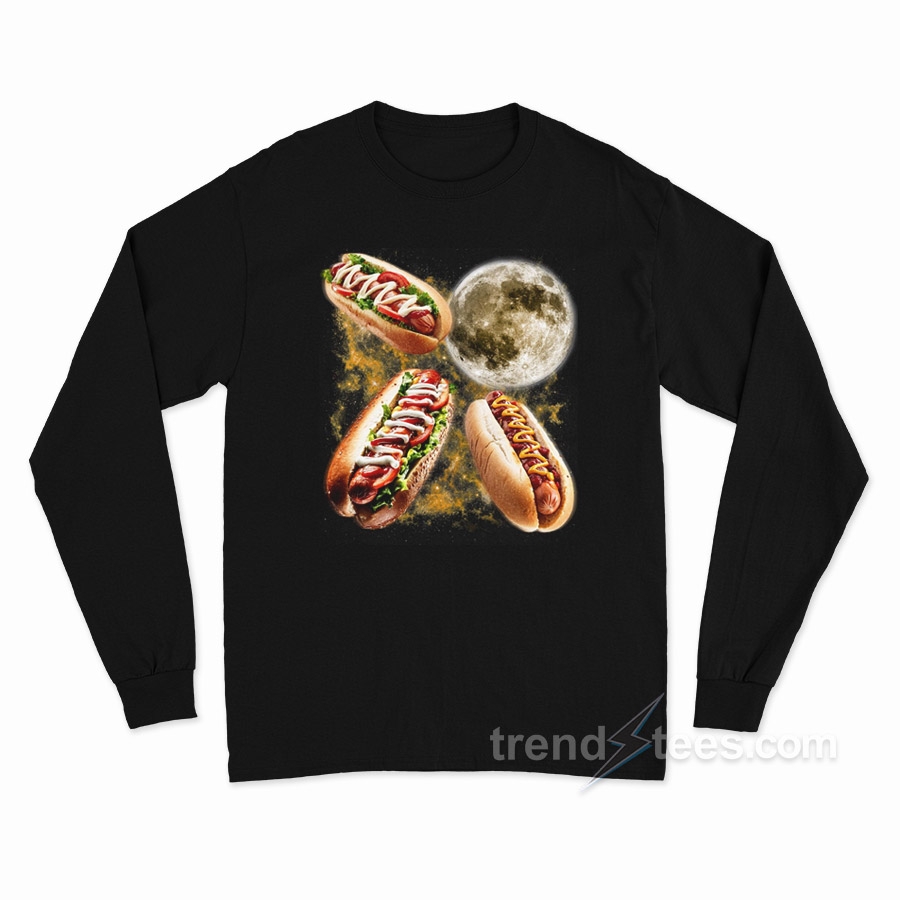 Hot Dog Moon Long Sleeve Shirt