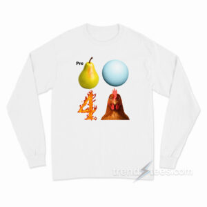 Pre Pear Blue Planet Fire Four Chicken Parody Long Sleeve Shirt