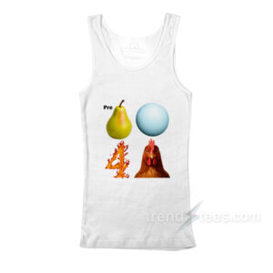 Pre Pear Blue Planet Fire Four Chicken Parody Tank Top
