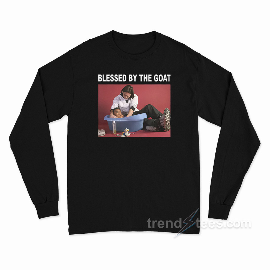 Blessed By The Goat Messi Bath Lamine Yamal Long Sleeve Shirt