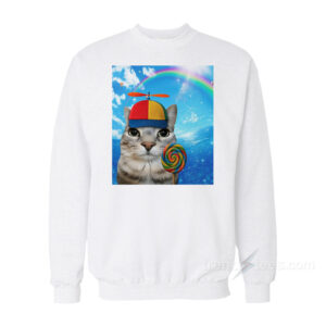 Happy Cat Dreamcore Brainrot Meme Sweatshirt