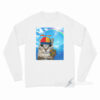 Happy Cat Dreamcore Brainrot Meme Long Sleeve Shirt