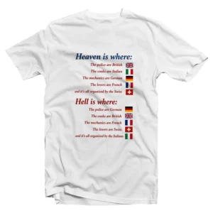 Heaven Is Where The Police Are British T-Shirt