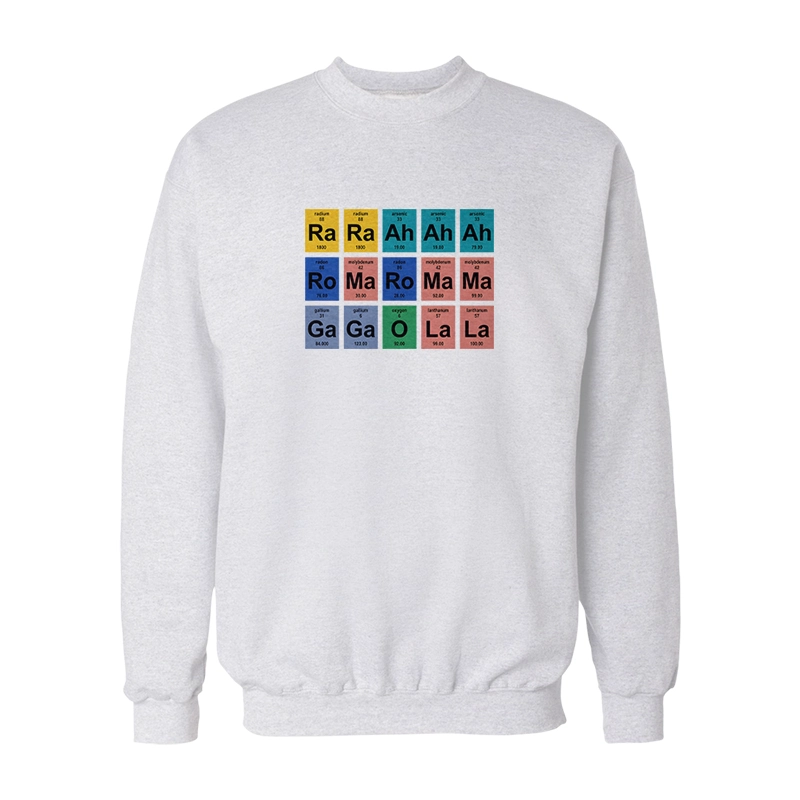 Bad Romance Lyrics Periodic Table Sweatshirt