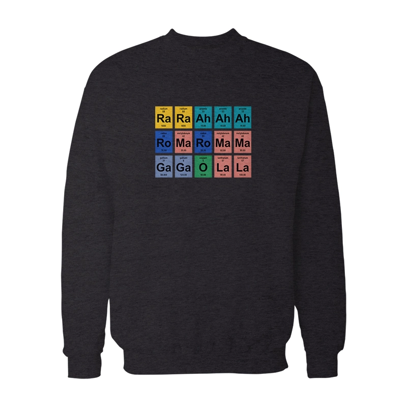 Bad Romance Lyrics Periodic Table Sweatshirt