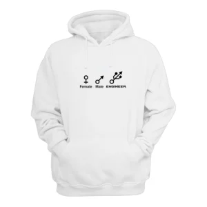 Female Male Engineer Symbol Hoodie