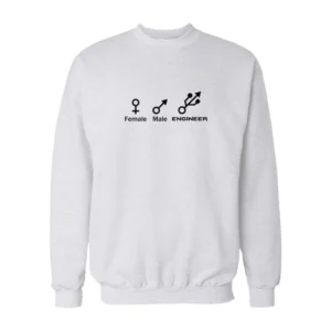Female Male Engineer Symbol Sweatshirt