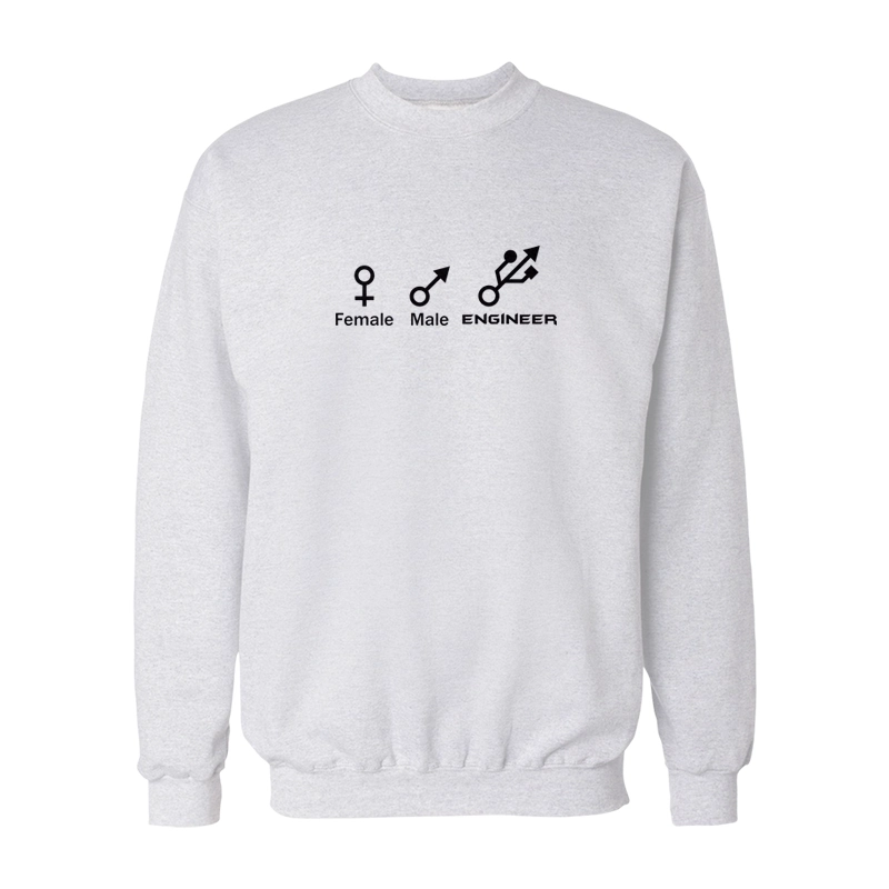 Female Male Engineer Symbol Sweatshirt