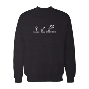 Female Male Engineer Symbol Sweatshirt