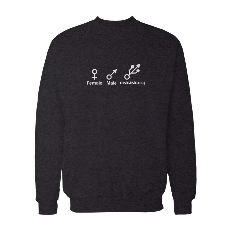 Female Male Engineer Symbol Sweatshirt