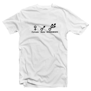 Female Male Engineer Symbol T-Shirt
