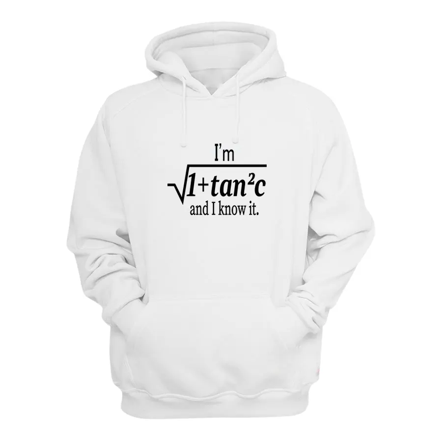 I Am Sexy and I Know It Funny Math Pun Hoodie