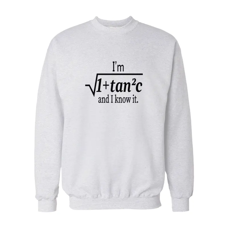I Am Sexy and I Know It Funny Math Pun Sweatshirt