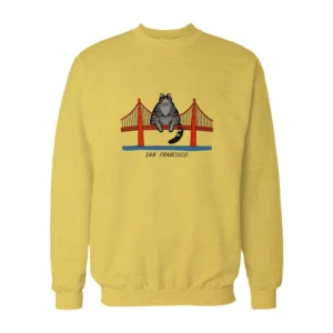 Kliban Cat San Francisco Golden Gate Ryland Grace Sweatshirt