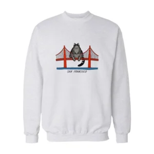 Kliban Cat San Francisco Golden Gate Ryland Grace Sweatshirt